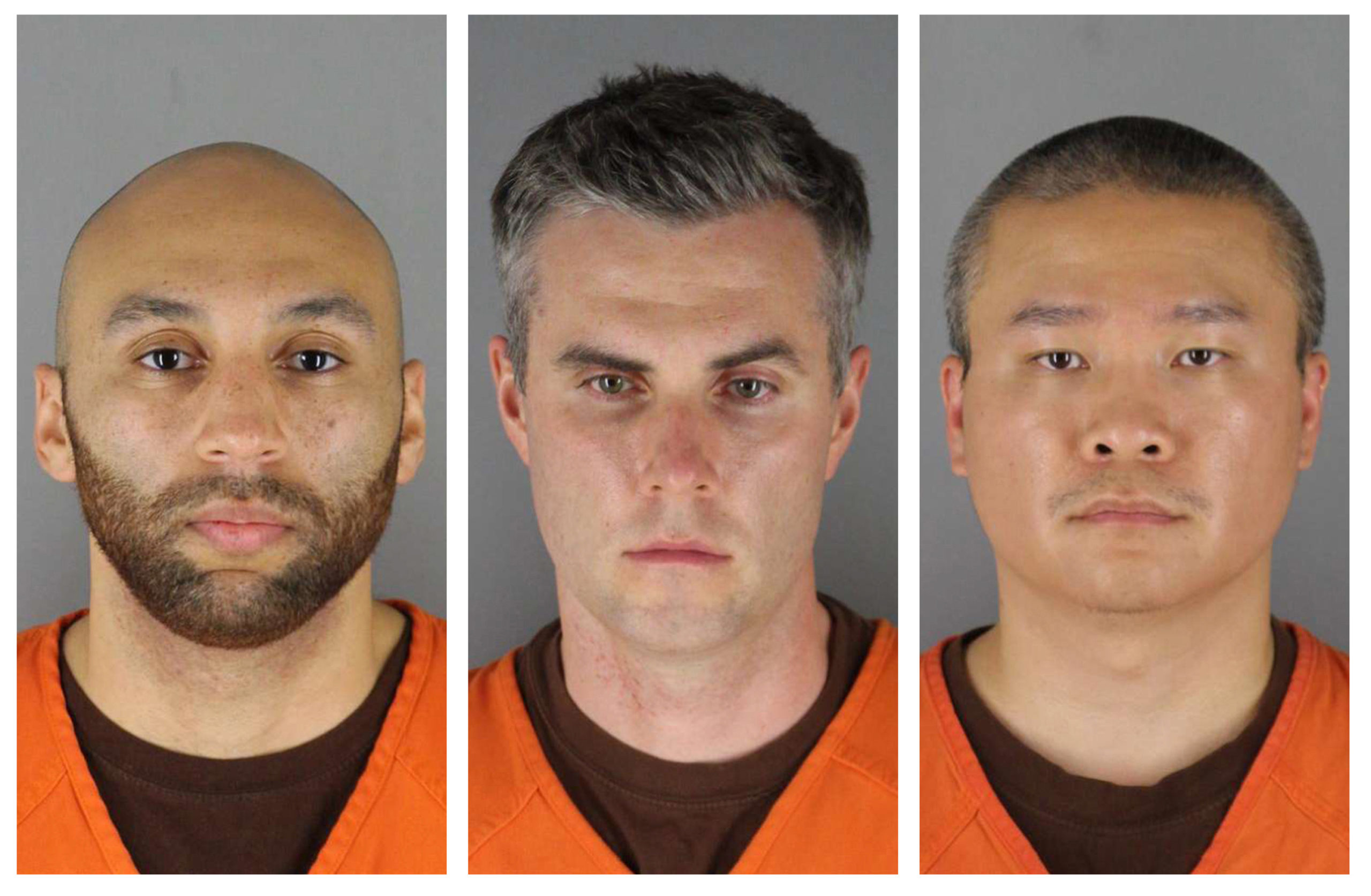 FILE - This combination of photos provided by the Hennepin County Sheriff's Office in Minnesota on ...