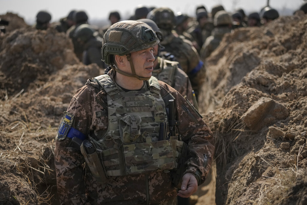 Col. Gen. Oleksandr Syrskyi, top military commander in charge of the defense of the Ukrainian capit...