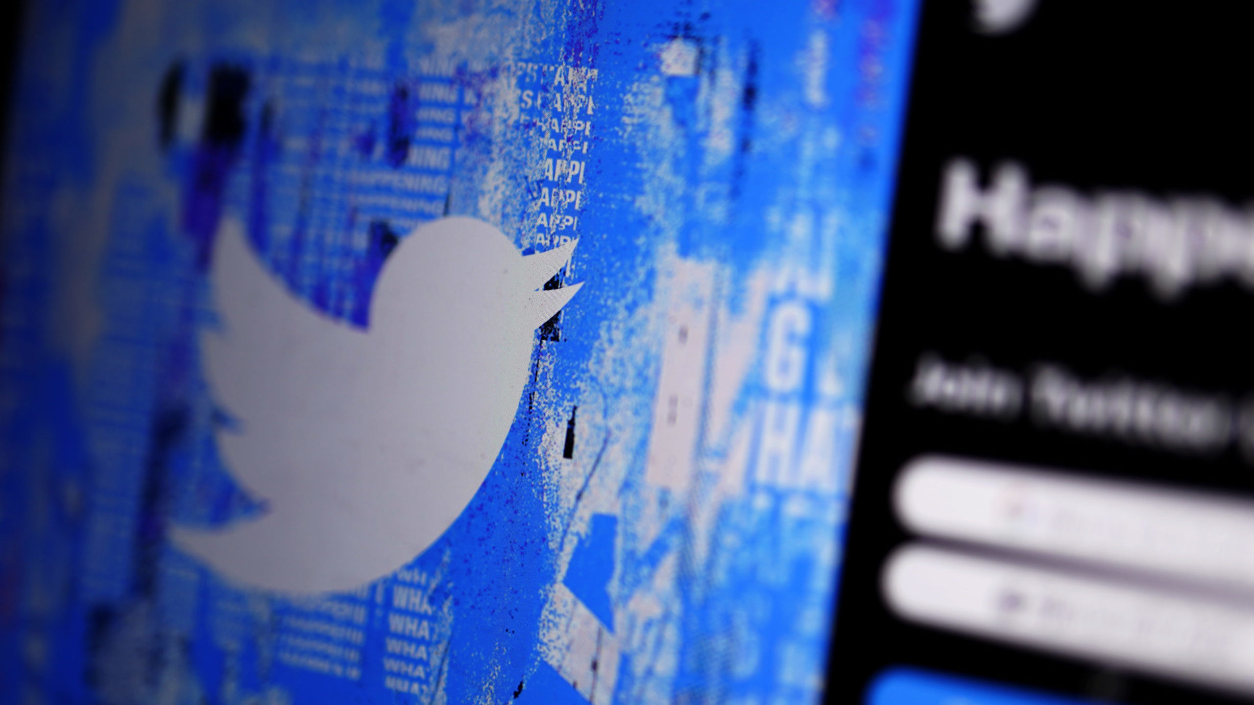 FILE - The Twitter splash page is seen on a digital device, Monday, April 25, 2022, in San Diego. (...
