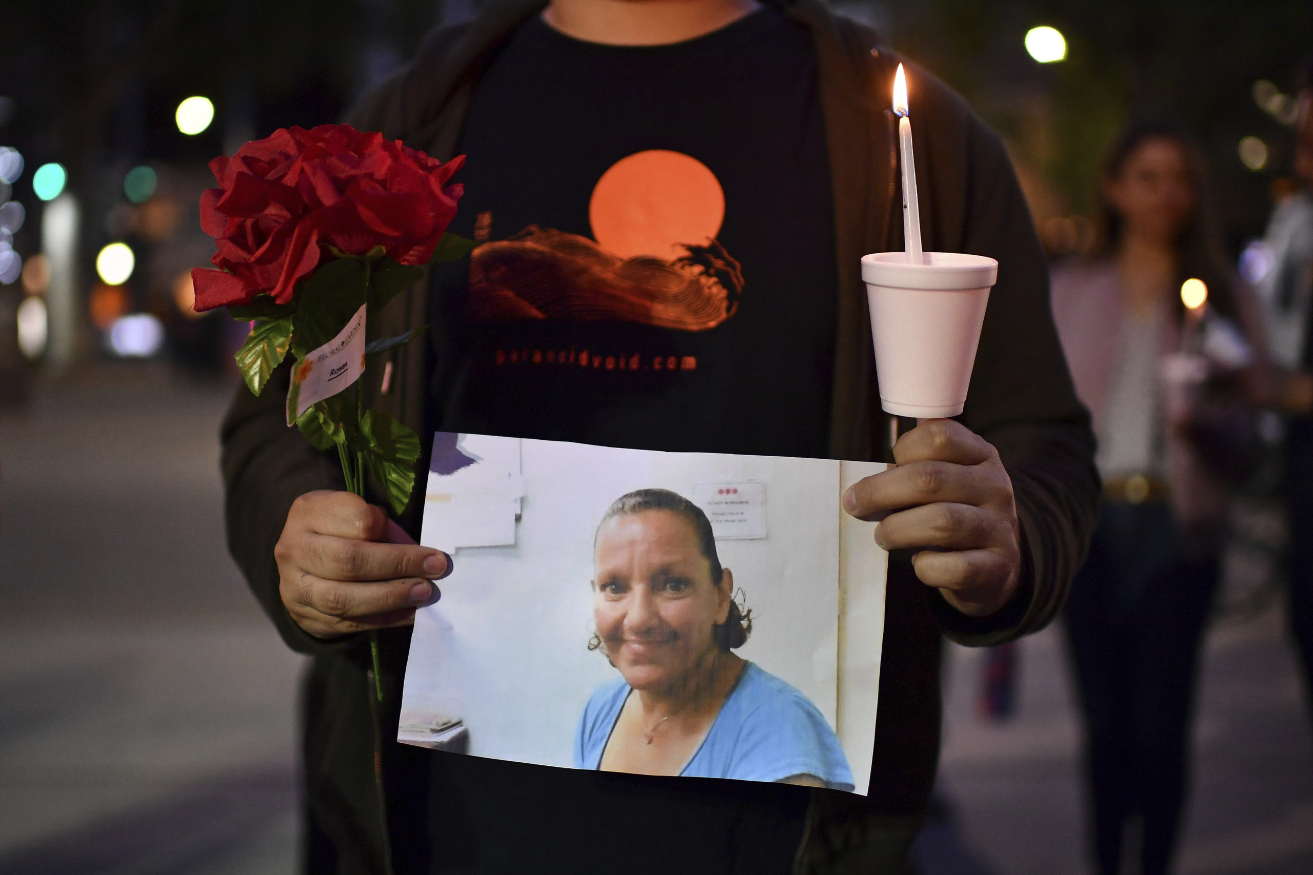 Sacramento Mass shooting vigil...