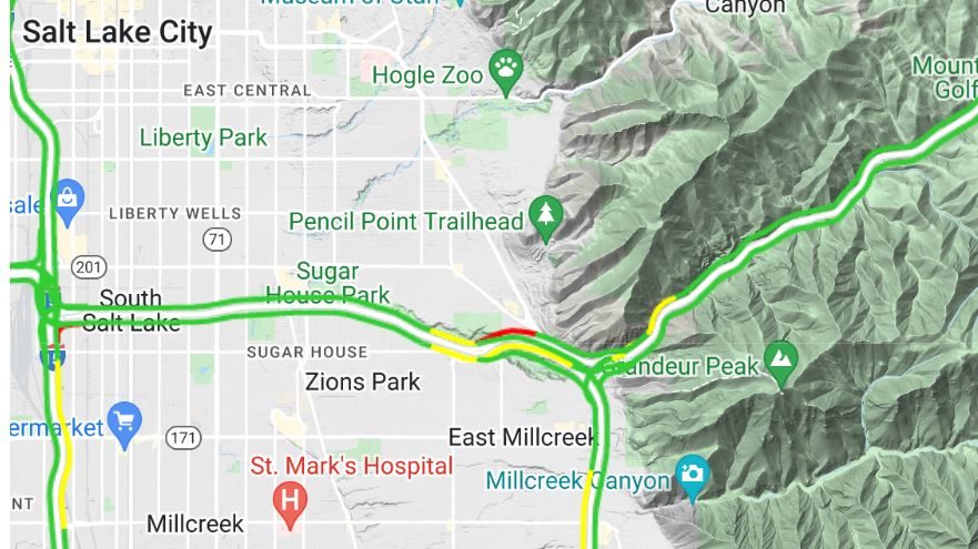 Screenshot credit: UDOT commuterlink...
