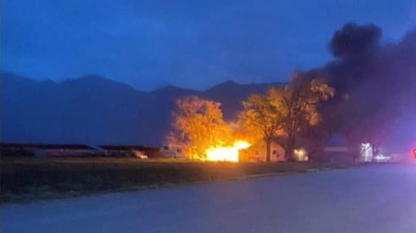 Fire in Brigham City...