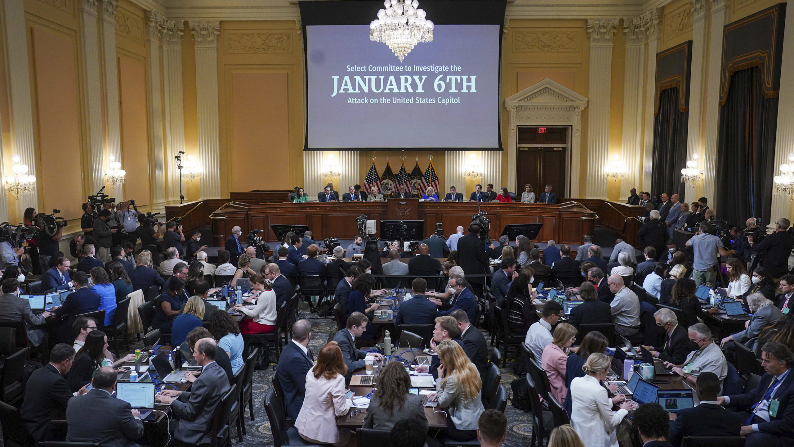 The House select committee investigating the Jan. 6 attack on the U.S. Capitol holds its first publ...