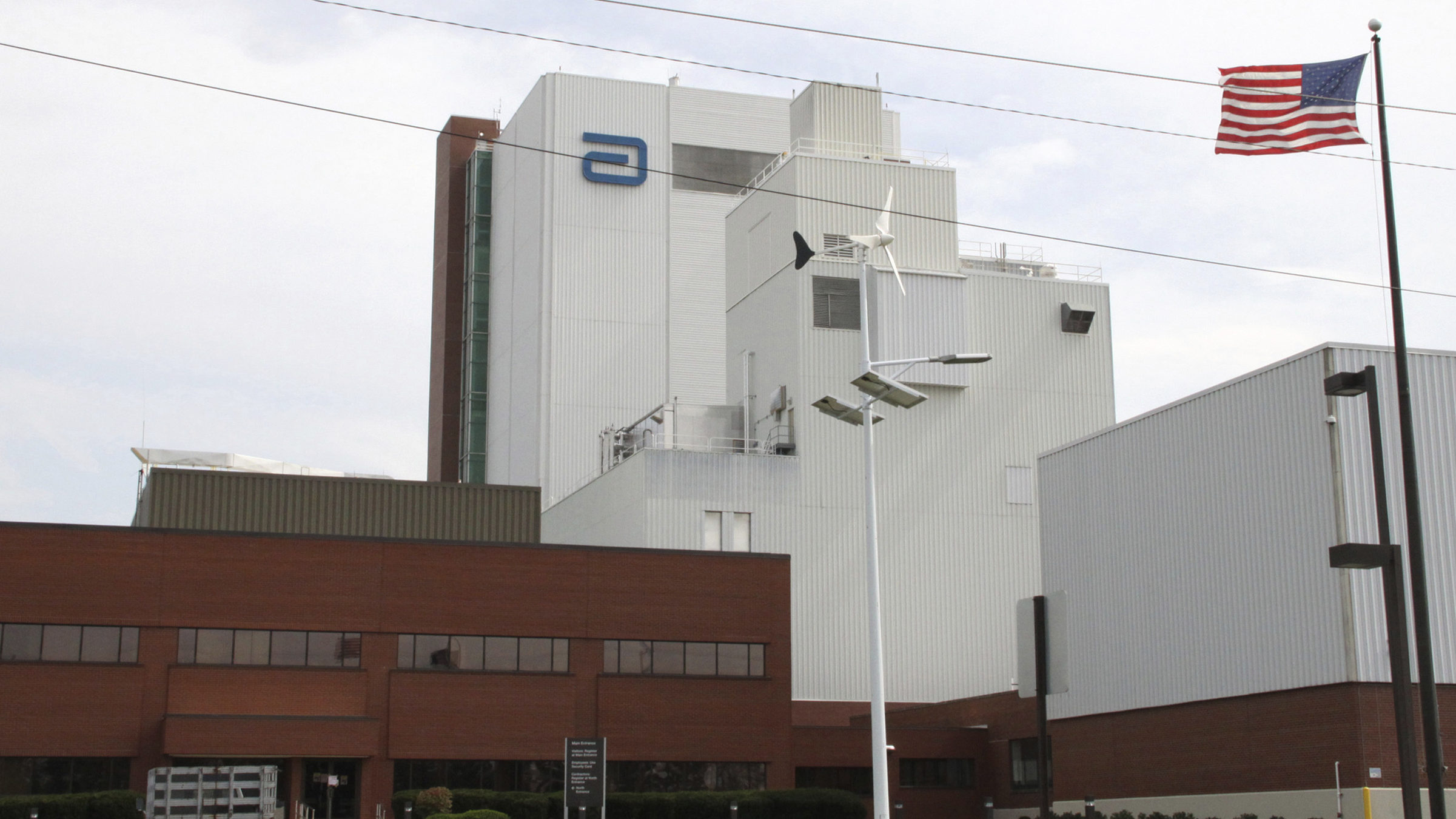 An Abbott Laboratories manufacturing plant is shown in Sturgis, Mich., on Sept. 23, 2010.  Severe w...
