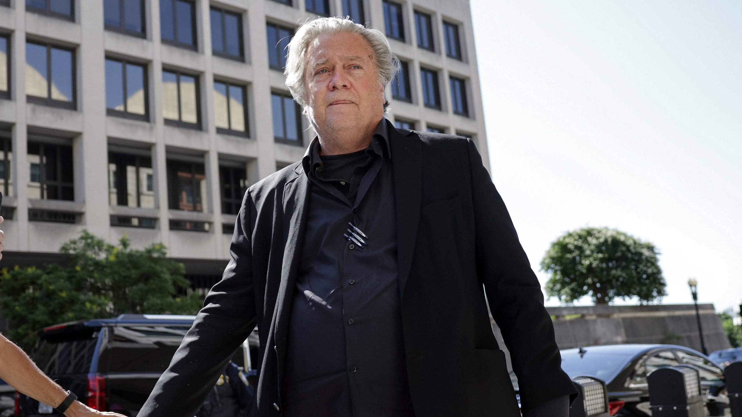 WASHINGTON, DC - JUNE 15: Steve Bannon, advisor to former President Donald Trump, arrives to the E....