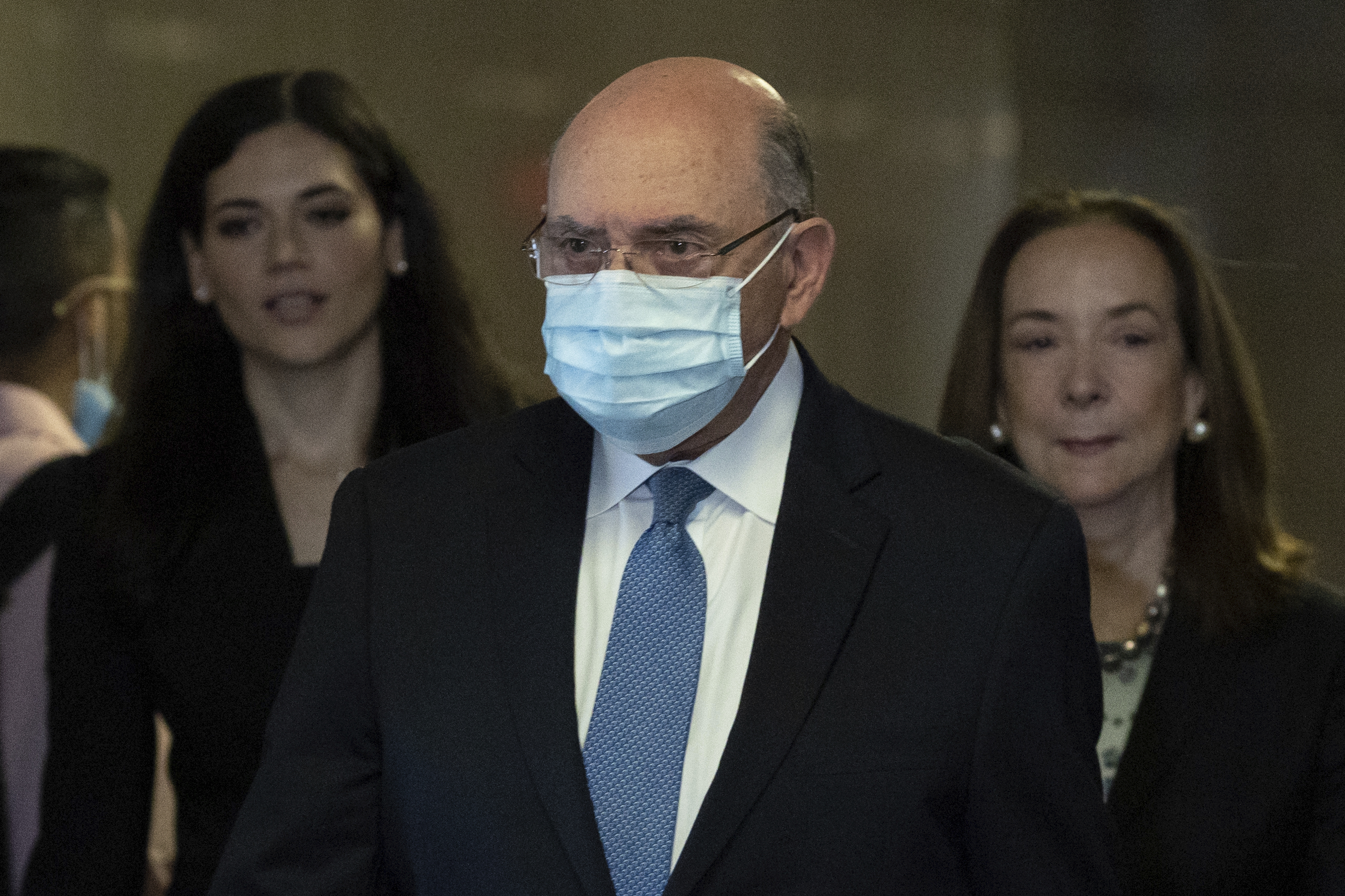 The Trump Organization's former Chief Financial Officer Allen Weisselberg arrives at court, Thursda...