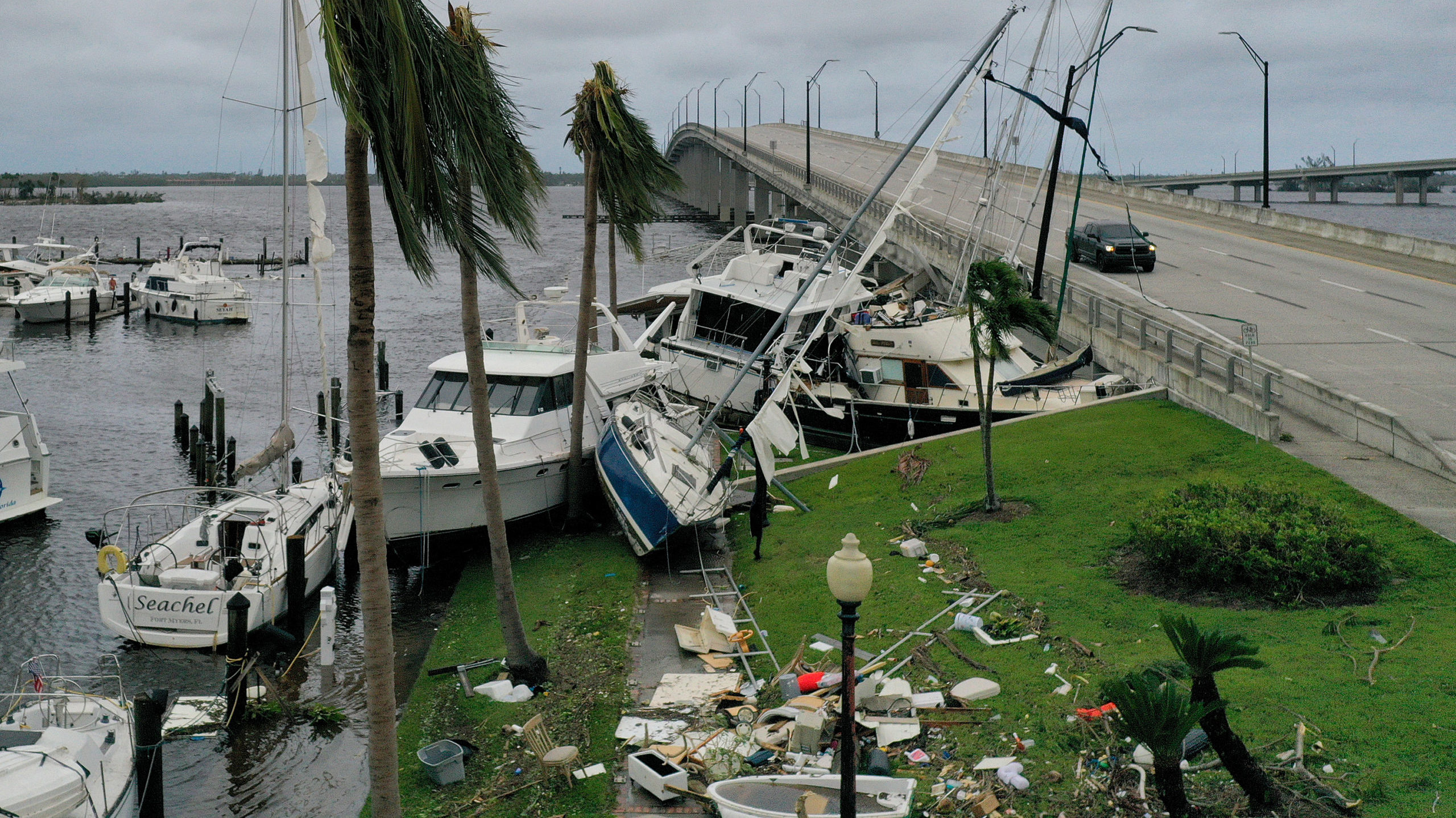 Damage from Hurricane Ian...