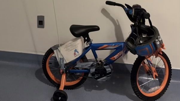 Image of the bike that was gifted to Bentley following the crash that left him hospitalized (Photo ...