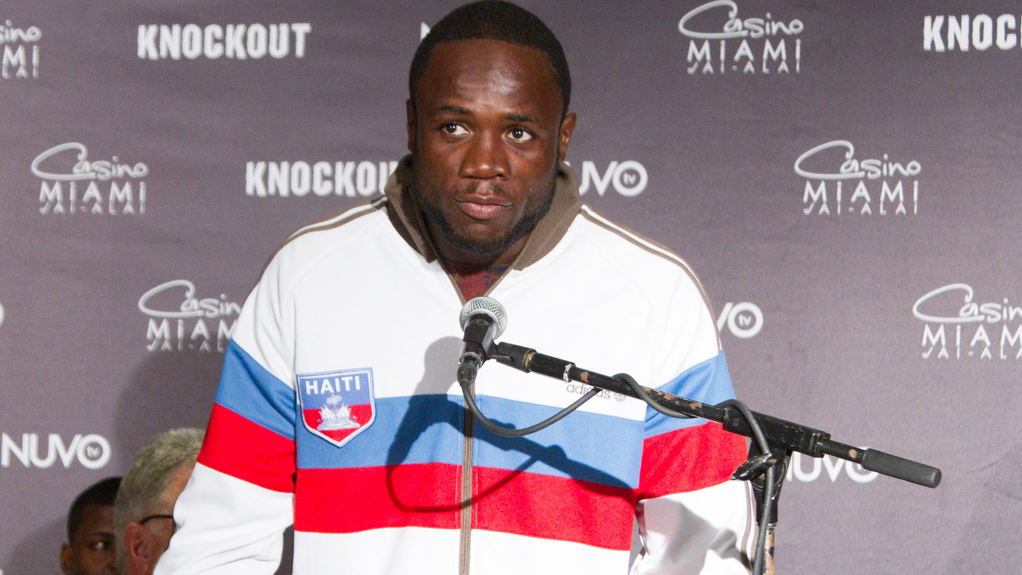 MIAMI, FL - JUNE 04: Boxer Azea Augustama attends NUVOtv's "Knockout" Live Fight Press Conference a...