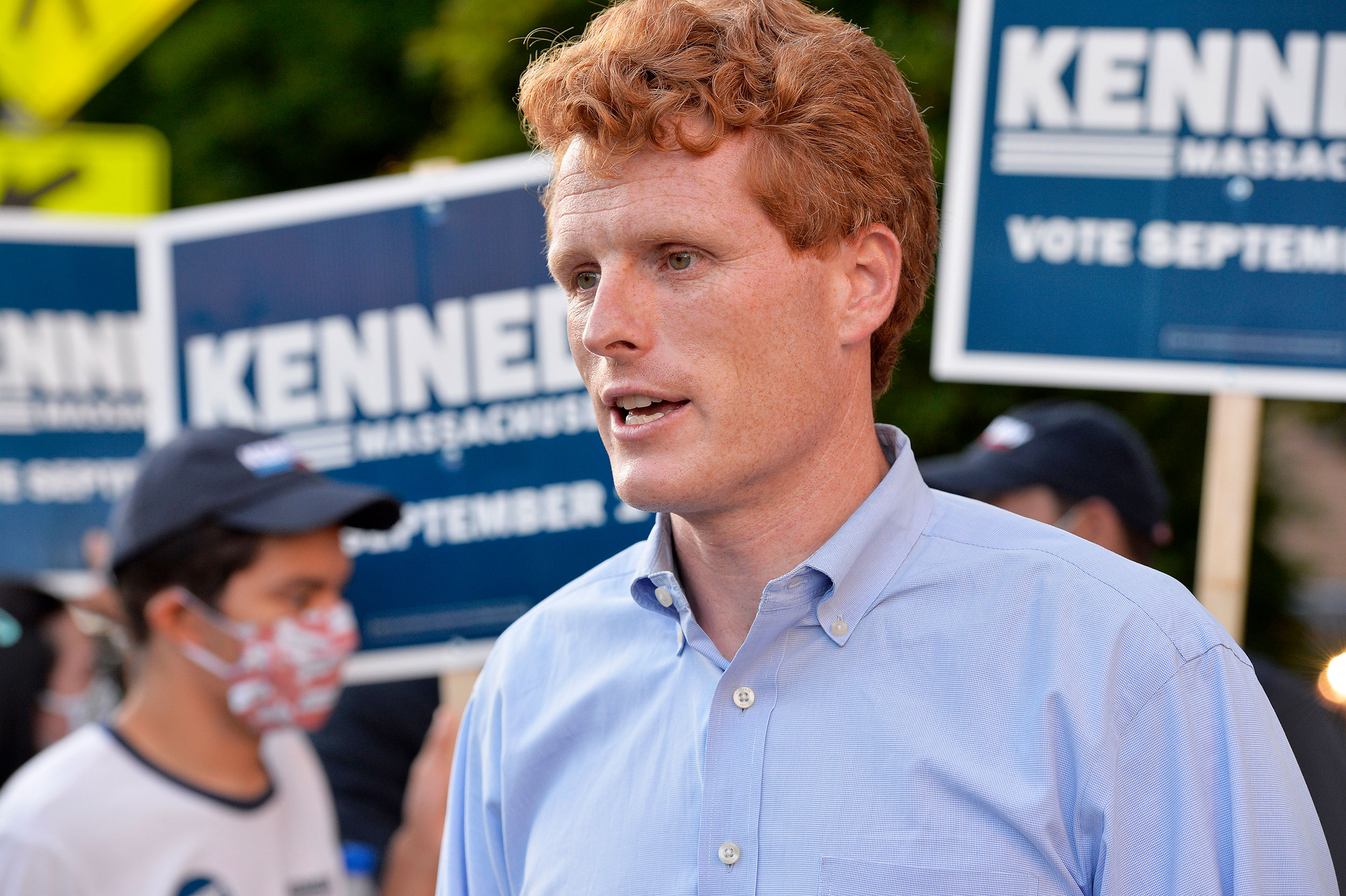 US Representative for Massachusetts Joe Kennedy III, grandnephew of assassinated president John F. ...