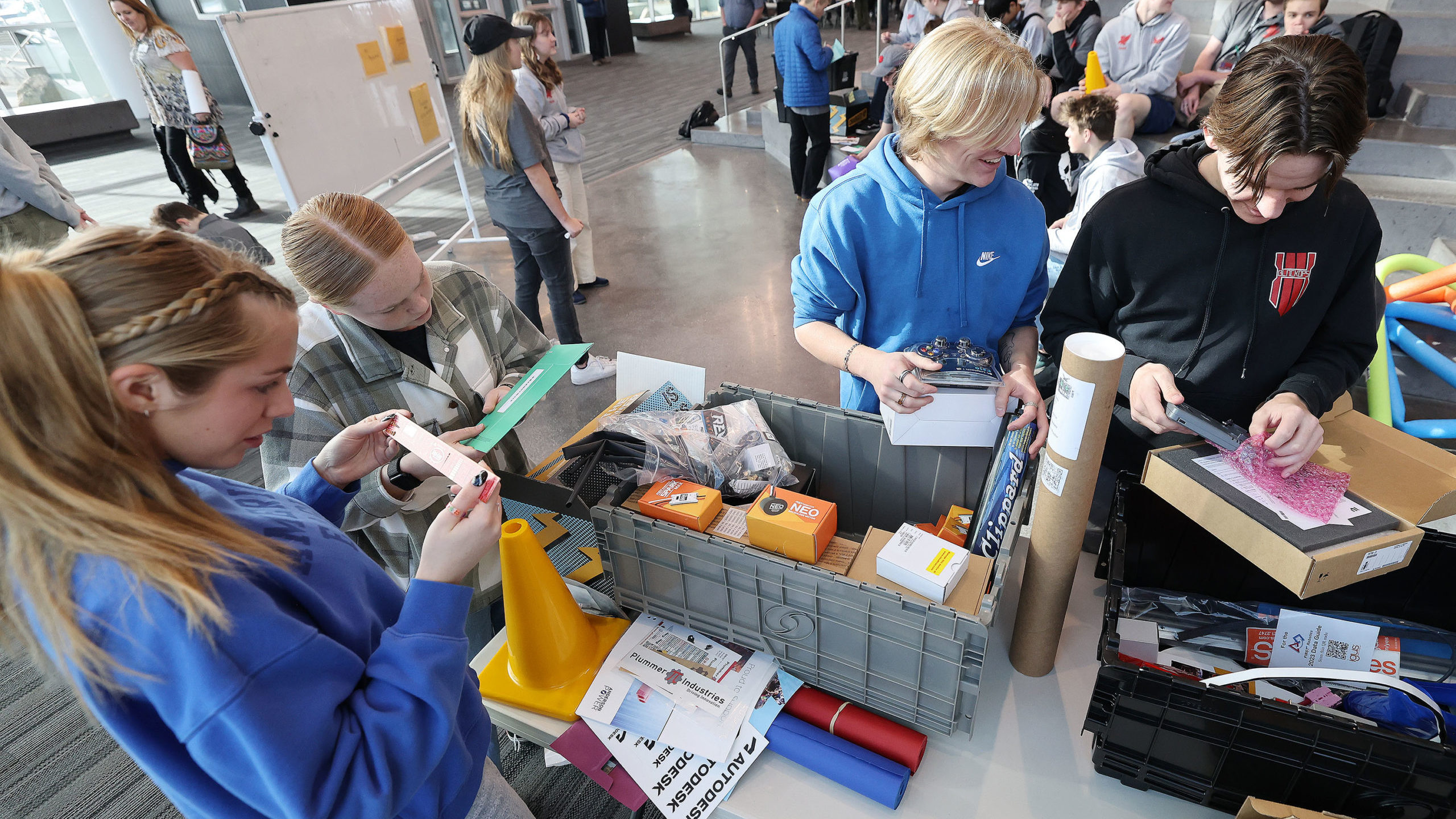 A regional robotics competition will be held this weekend at the Maverik Center. A total of 44 high...