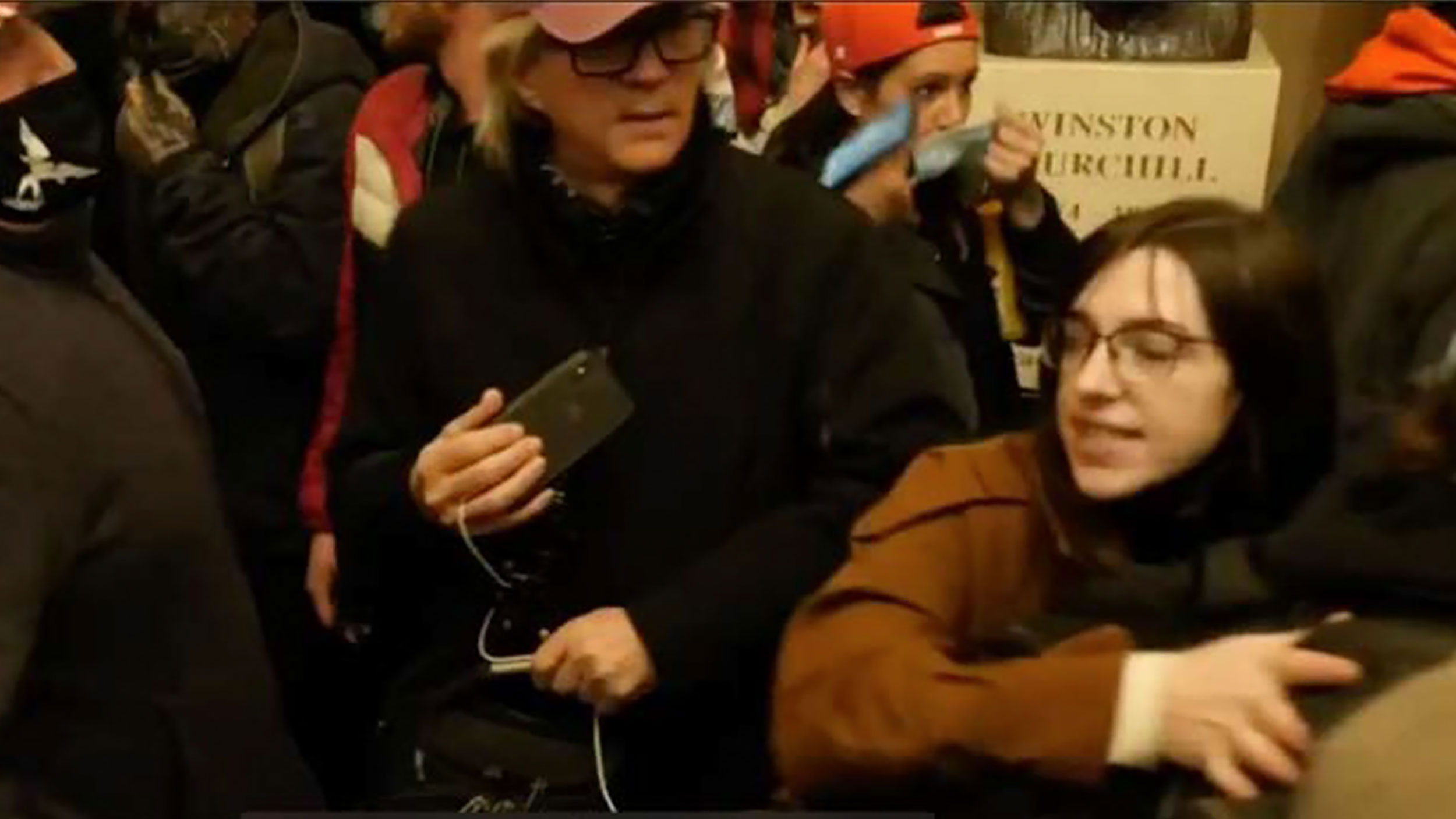 A 24-year-old Pennsylvania woman who barged into then-House Speaker Nancy Pelosi's office during th...