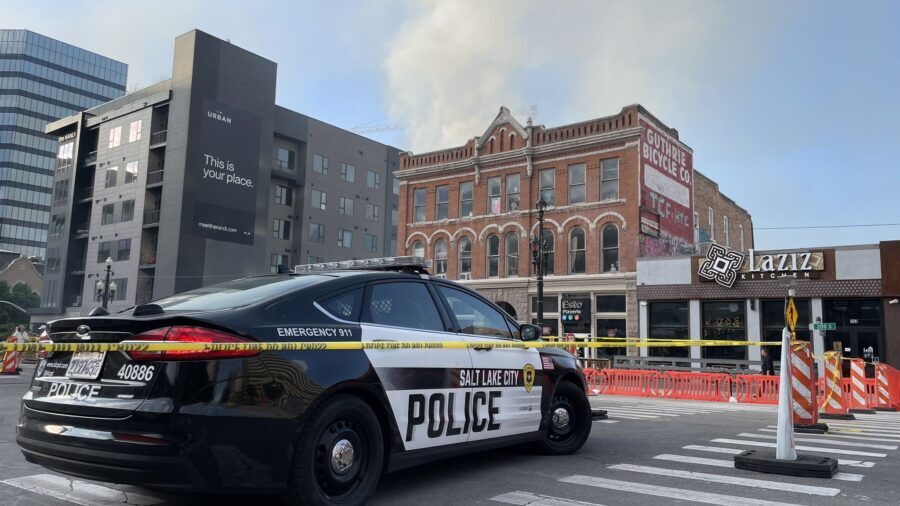 The Salt Lake City Fire Department responded to an abandoned building that was on fire at 220 S. 20...