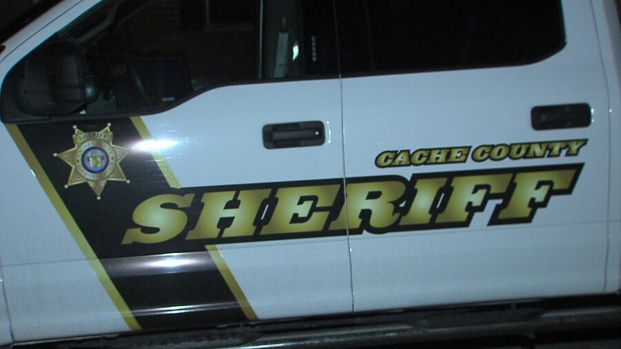 Cache County deputies at the scene of a fatal shooting in Hyrum, Utah. (Brian Champagne/KSL TV)...