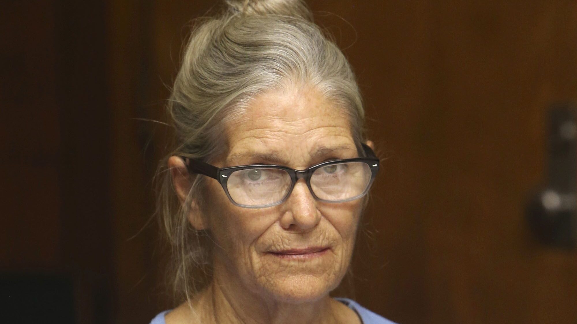 Manson family member Leslie Van Houten, seen here in 2017 in Corona, California, is one step closer...
