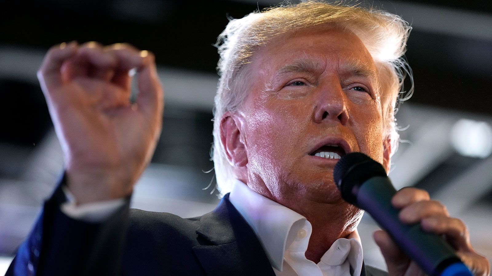 former president trump pictured, he'll skip out on gop debate...