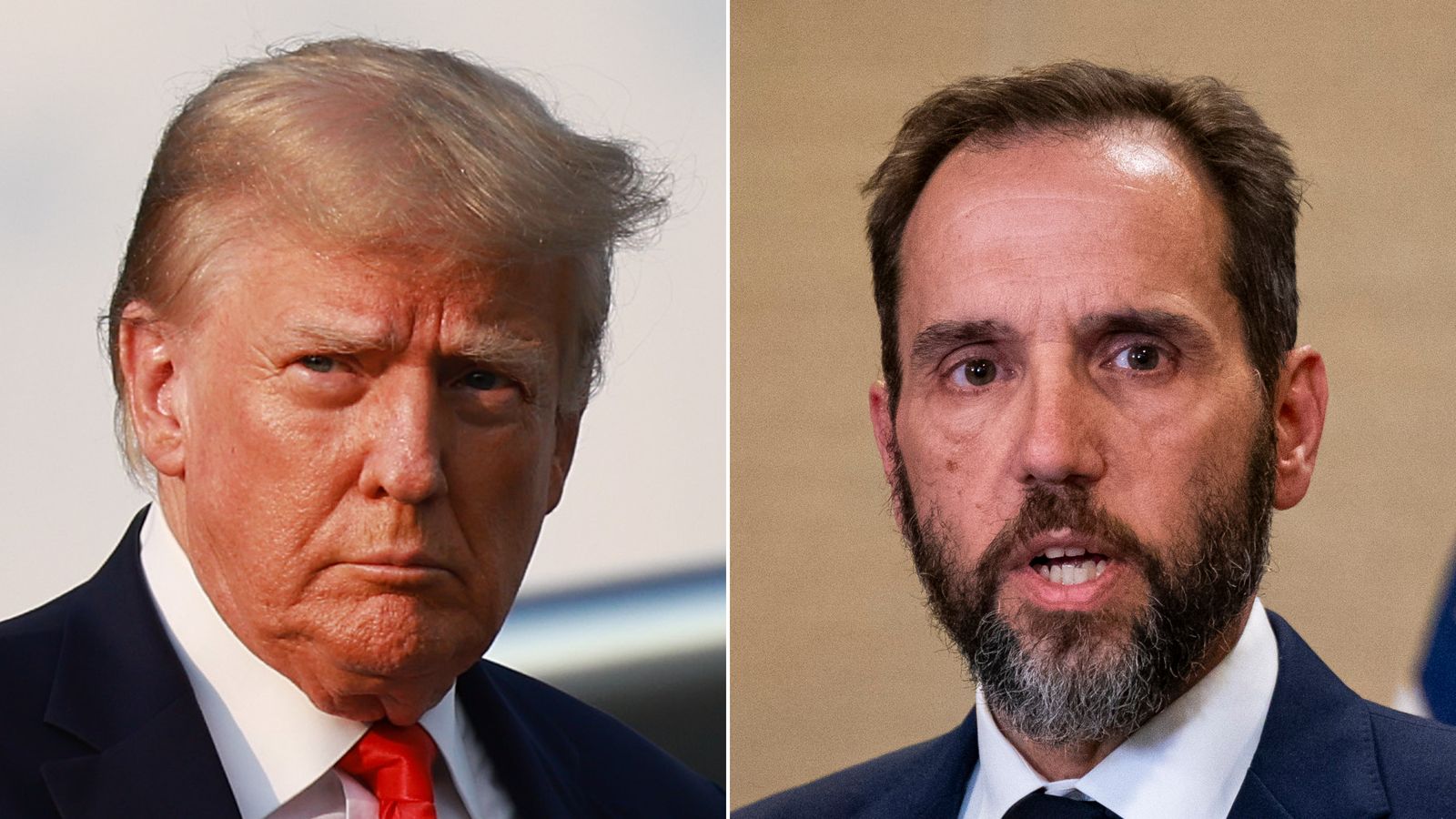 Former President Donald Trump, left, and Special Counsel Jack Smith.
(Credit: Getty Images)...