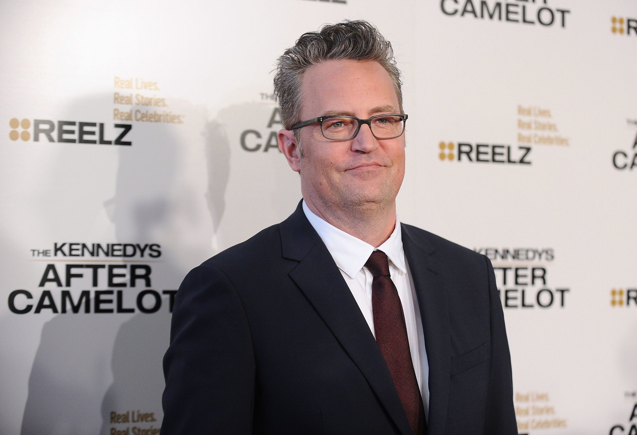 Matthew Perry attends the premiere of "The Kennedys: After Camelot" at The Paley Center for Media o...
