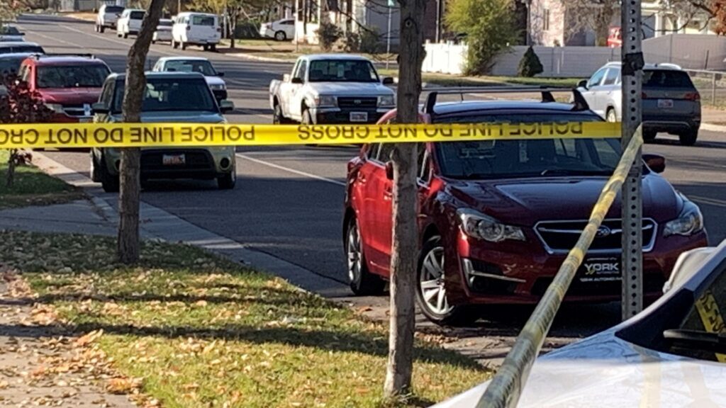 Crime scene Ogden shooting...