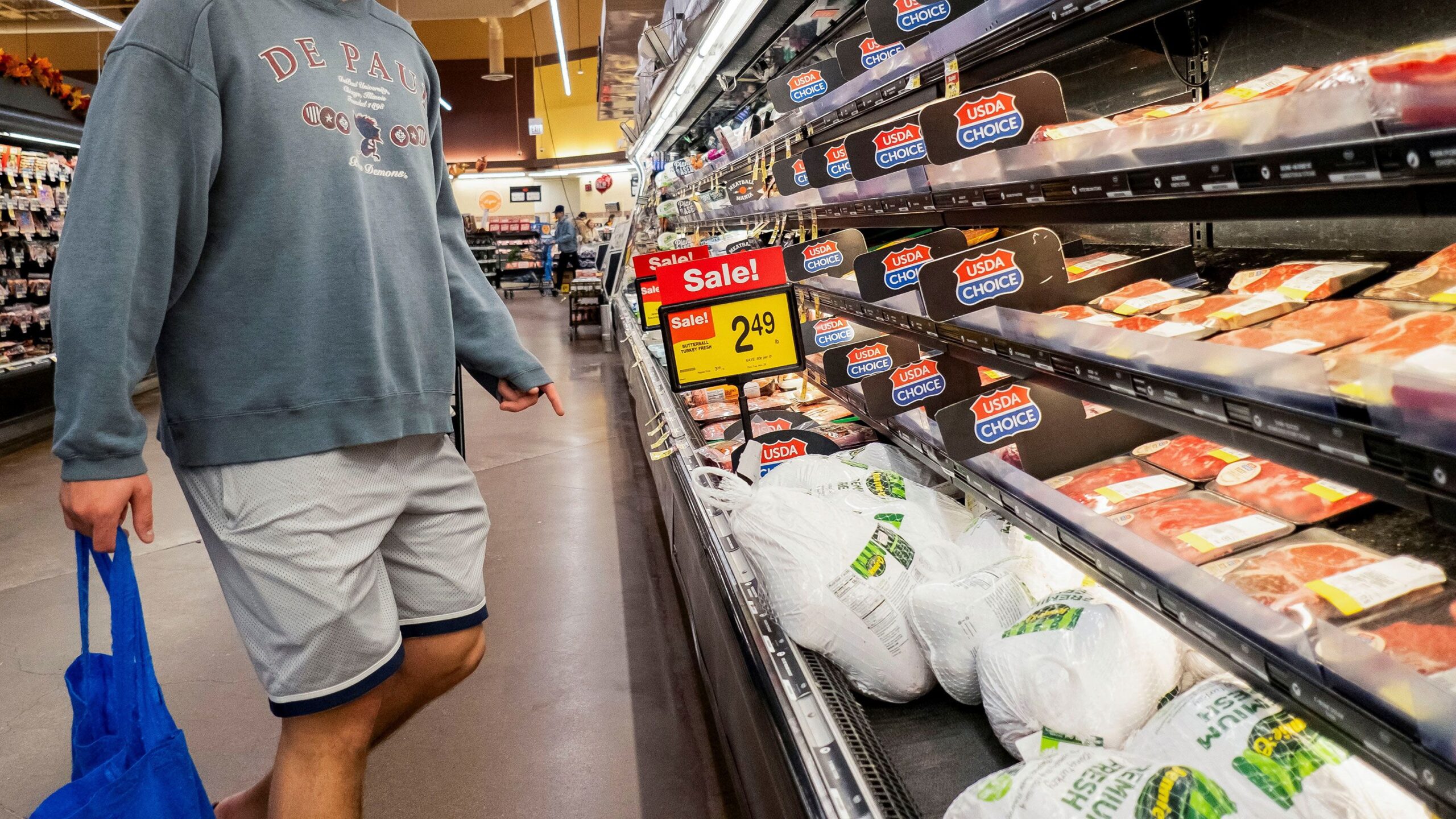 **This image is for use with this specific article only** Price hikes and spending cooled last mont...