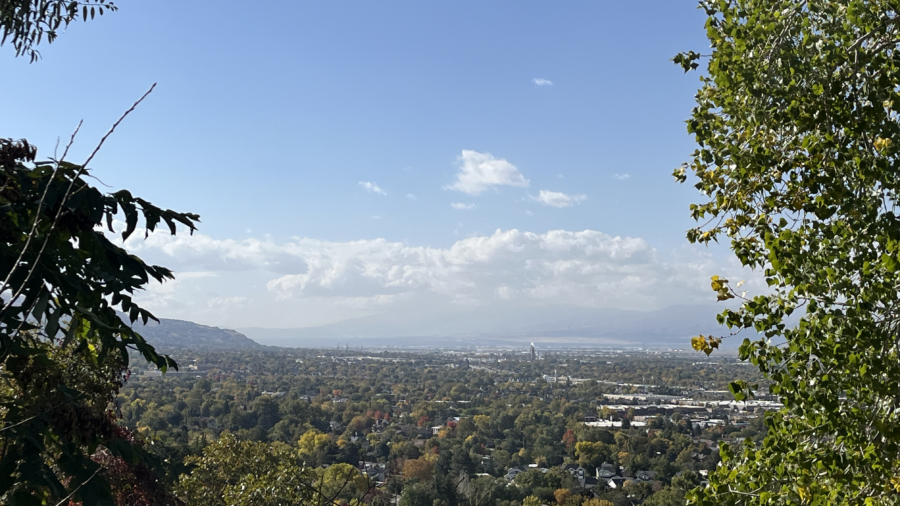 Wasatch Front Inversion Inversion builds slightly over Wasatch Front