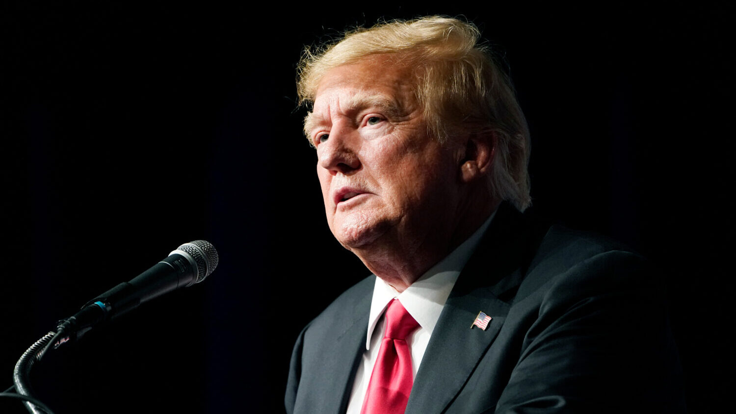 FILE - President Donald Trump speaks during an event, July 8, 2022, in Las Vegas....