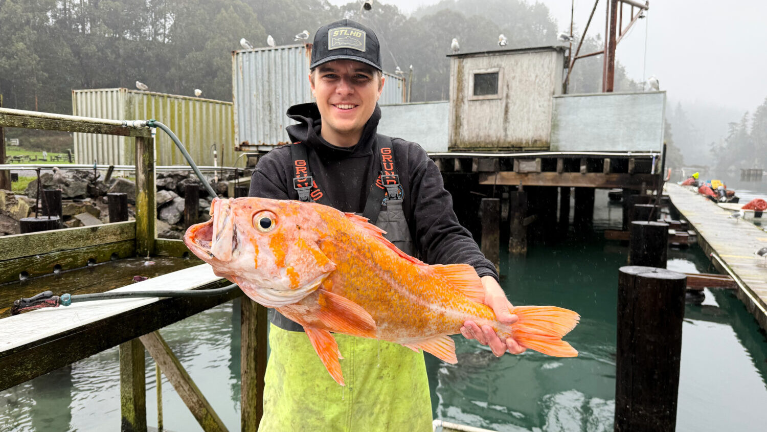 This photo, provided by Deirdre Lamb, shows Mendocino County fisherman Brendan Walsh, with a 10.25 ...