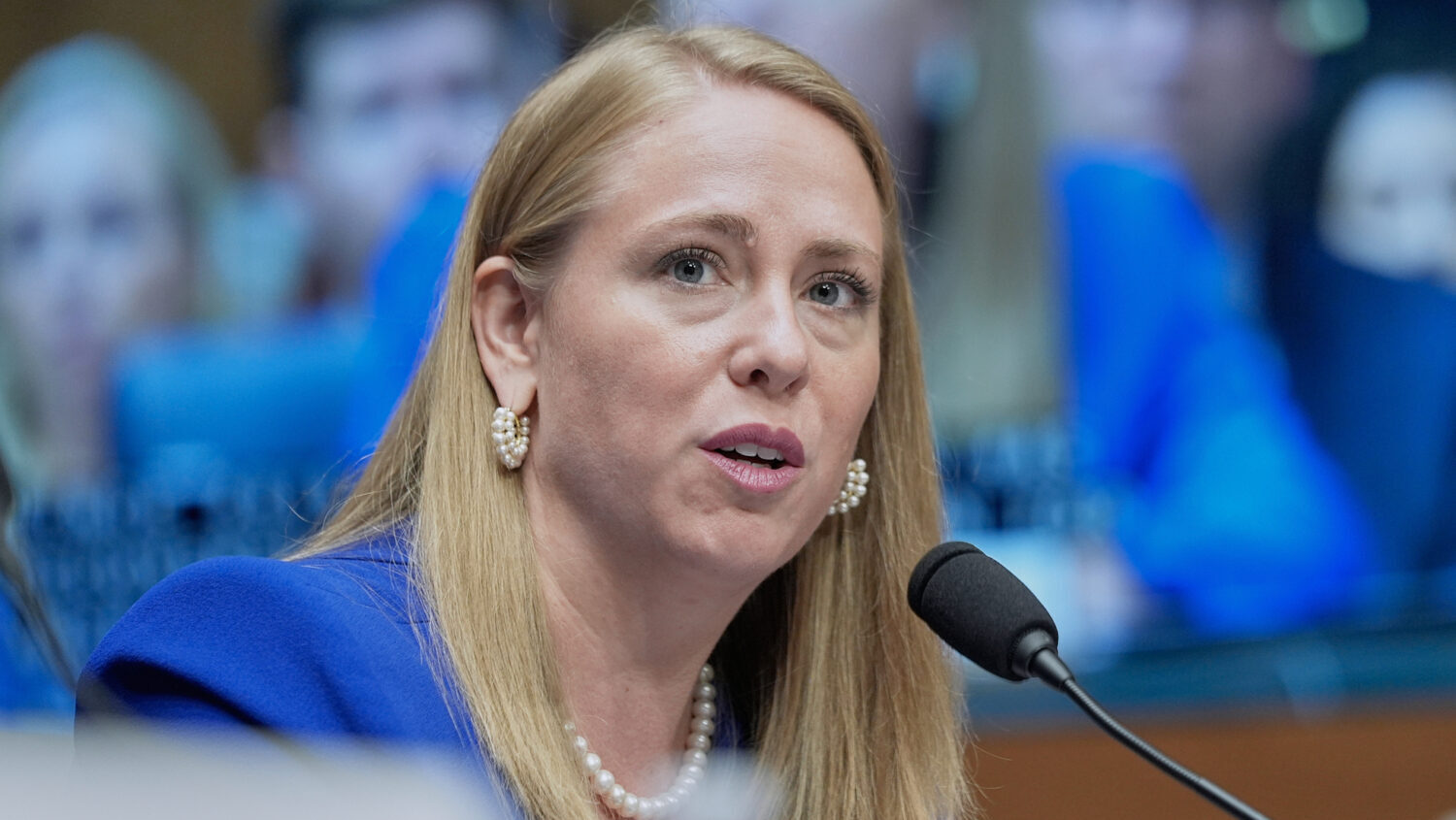 Andrea Lucas, nominee to be a member of the Equal Employment Opportunity Commission, testifies duri...