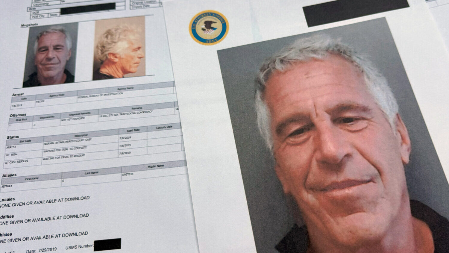 Documents that were included in the U.S. Department of Justice release of the Jeffrey Epstein files...