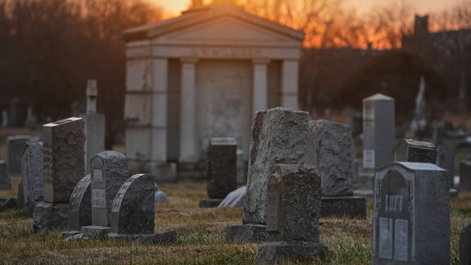 Grave markers at the Mount Moriah Cemetery in Philadelphia, on Thursday, Jan. 8, 2026....