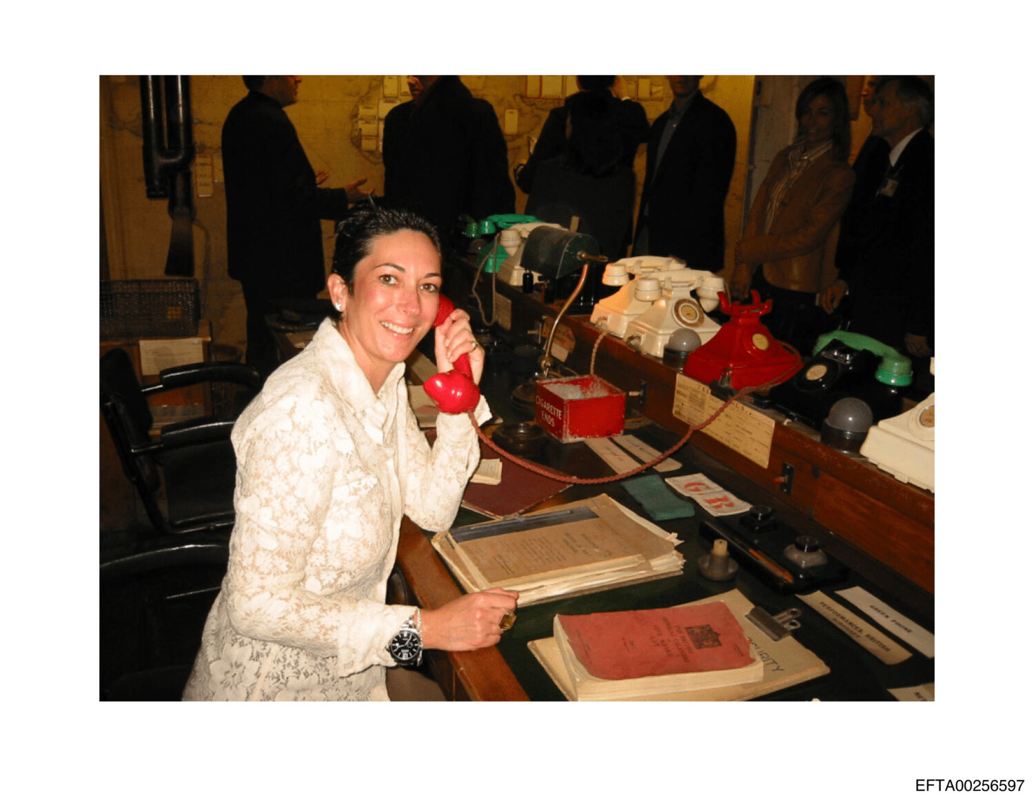This undated photo released by the U.S. Department of Justice shows Ghislaine Maxwell. (U.S. Depart...