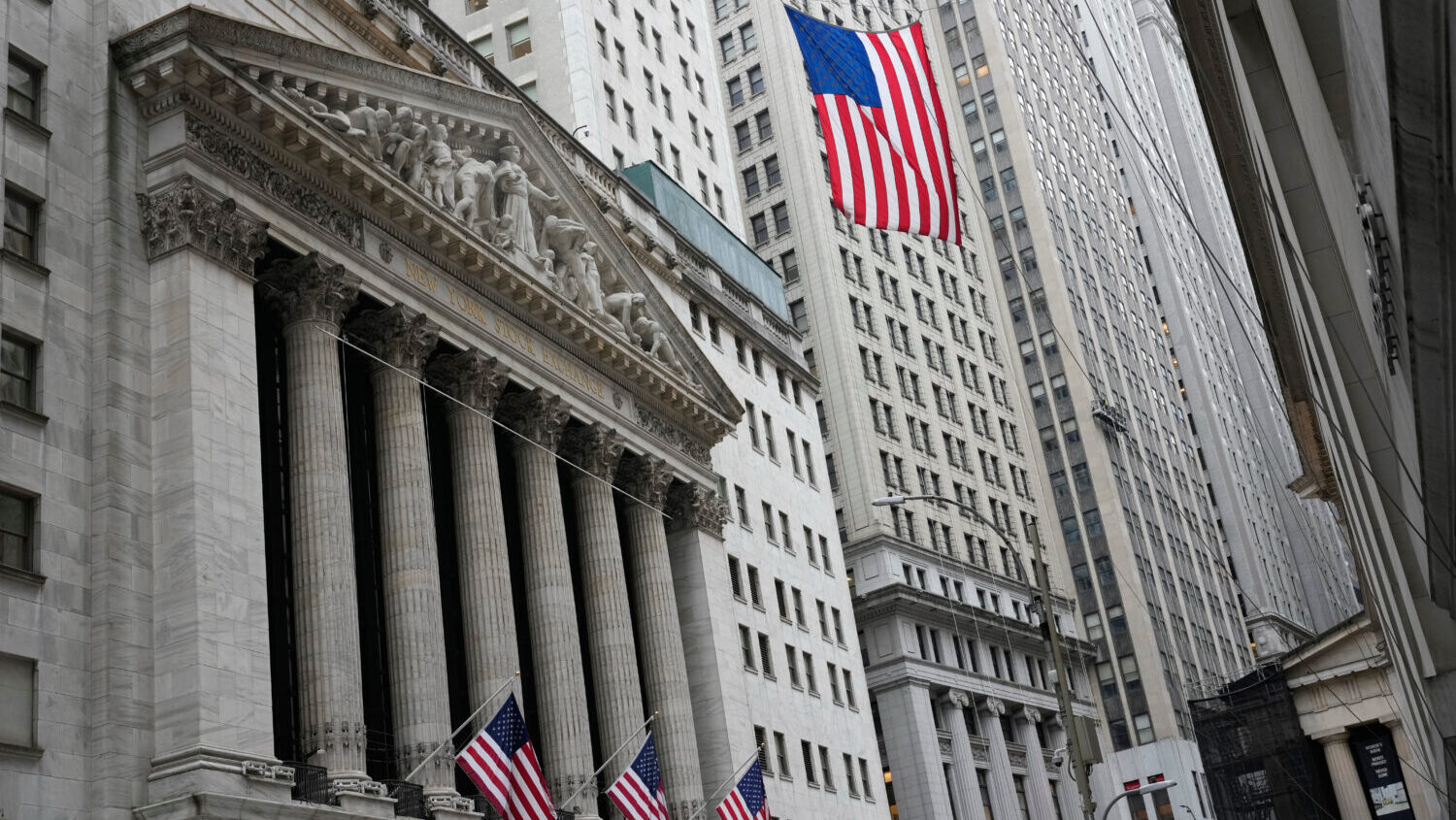 The New York Stock Exchange is seen in New York, Friday, March 6, 2026. U.S. stocks rose Friday to ...