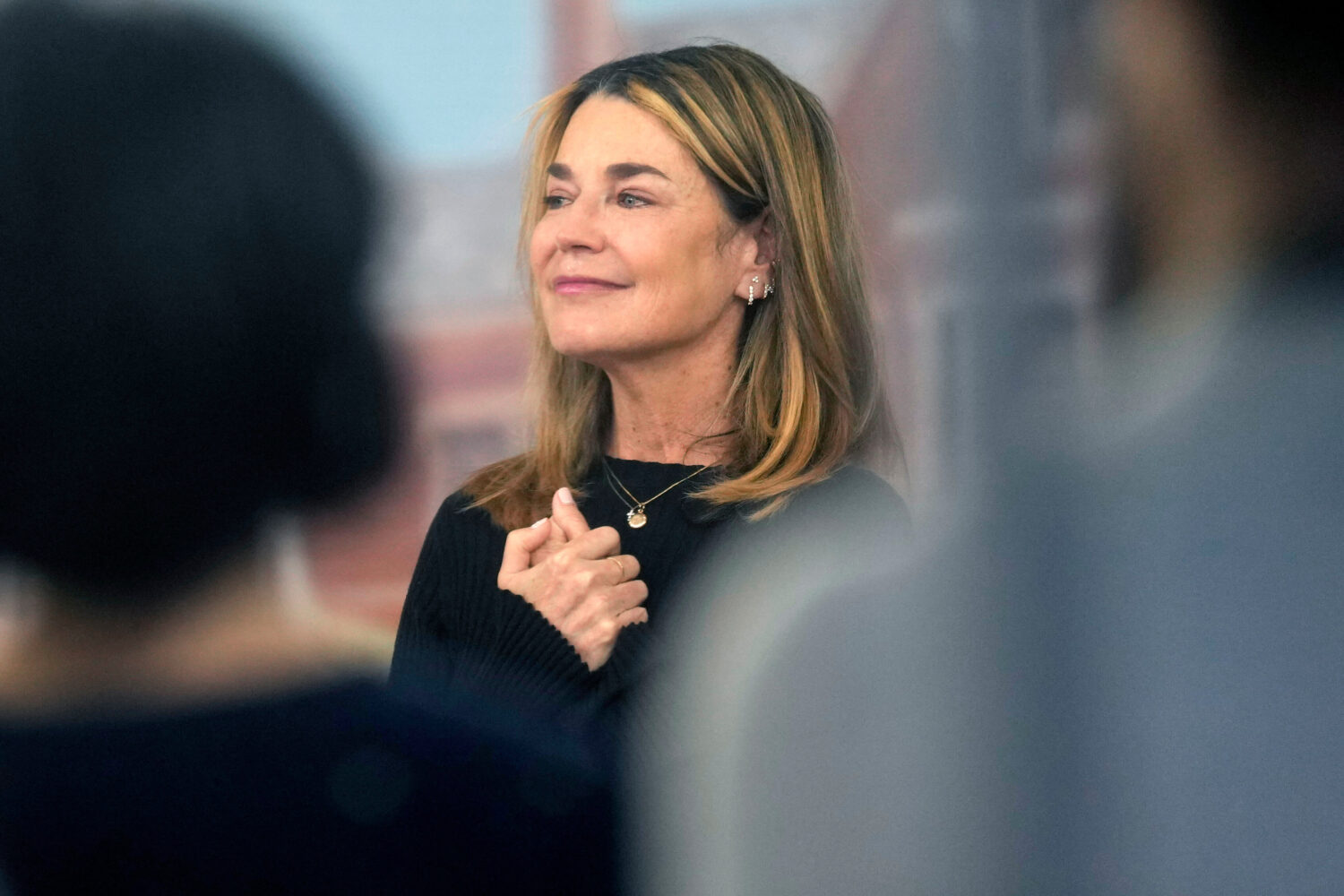FILE - Savannah Guthrie visits the Today show at Rockefeller Plaza in New York on Thursday, March 5...