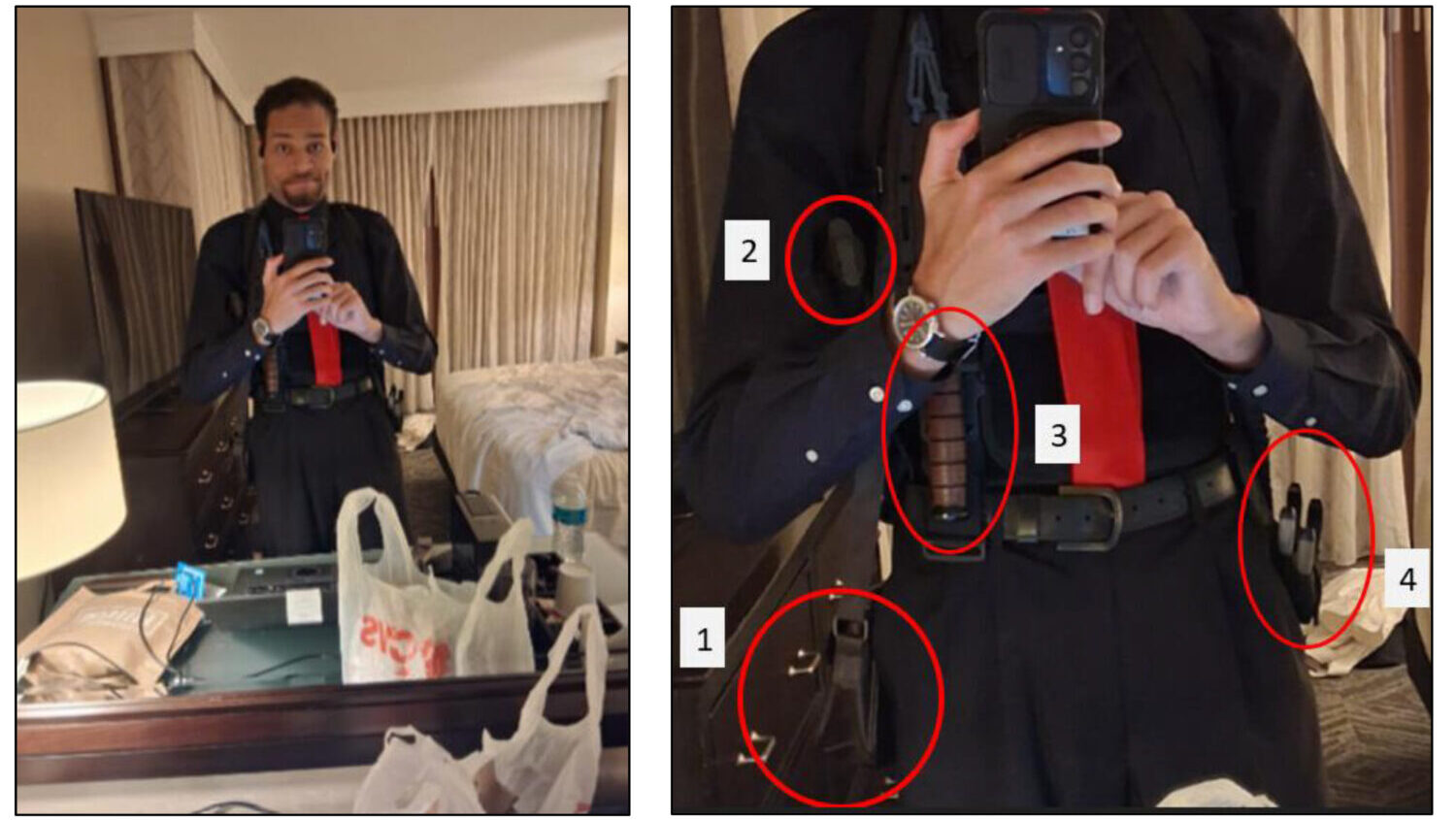 This image contained in a court filing by the Department of Justice, April 29, 2026, shows Cole Tom...
