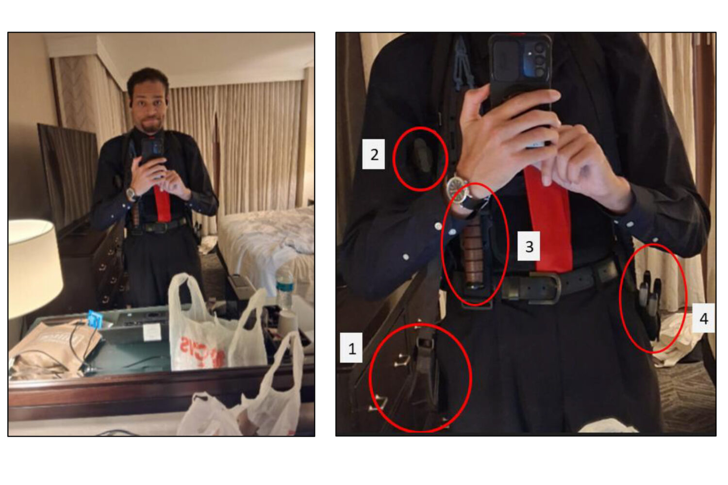 This image contained in a court filing by the Department of Justice, April 29, 2026, shows Cole Tom...
