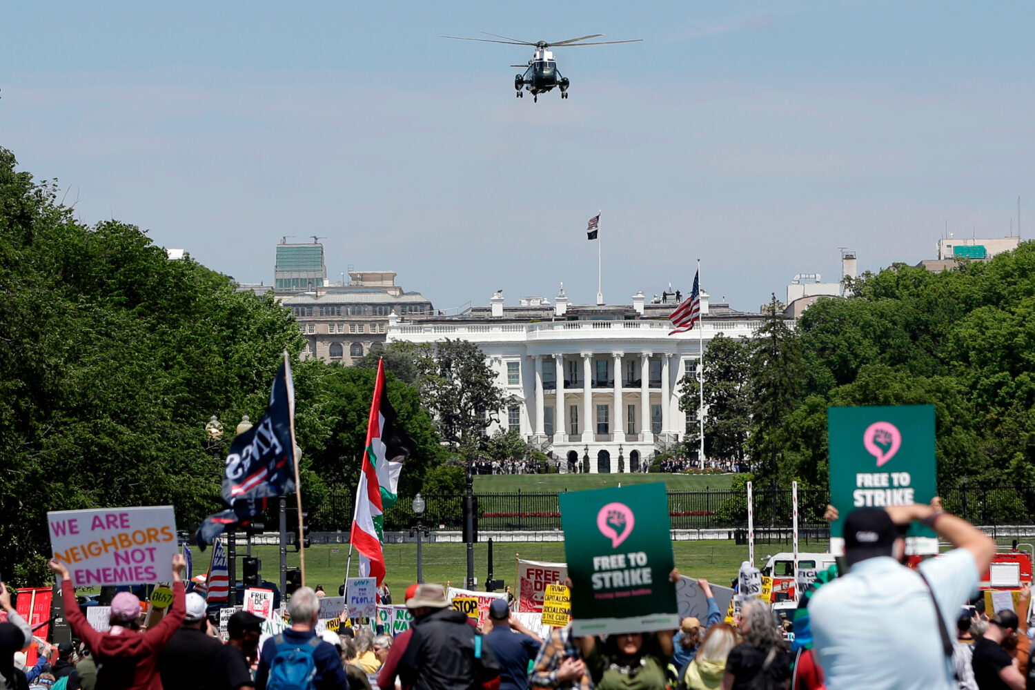 An individual was shot by law enforcement Monday near the Washington Monument, the Secret Service s...