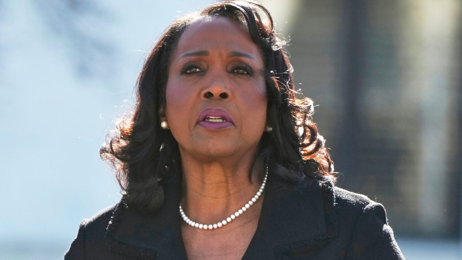 FILE - Federal Reserve Board of Governors member Lisa Cook leaves the Supreme Court in Washington, ...